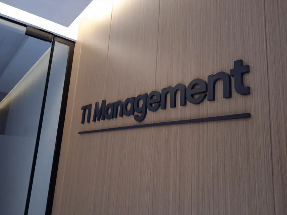 Office logo sign, a Print Solution job